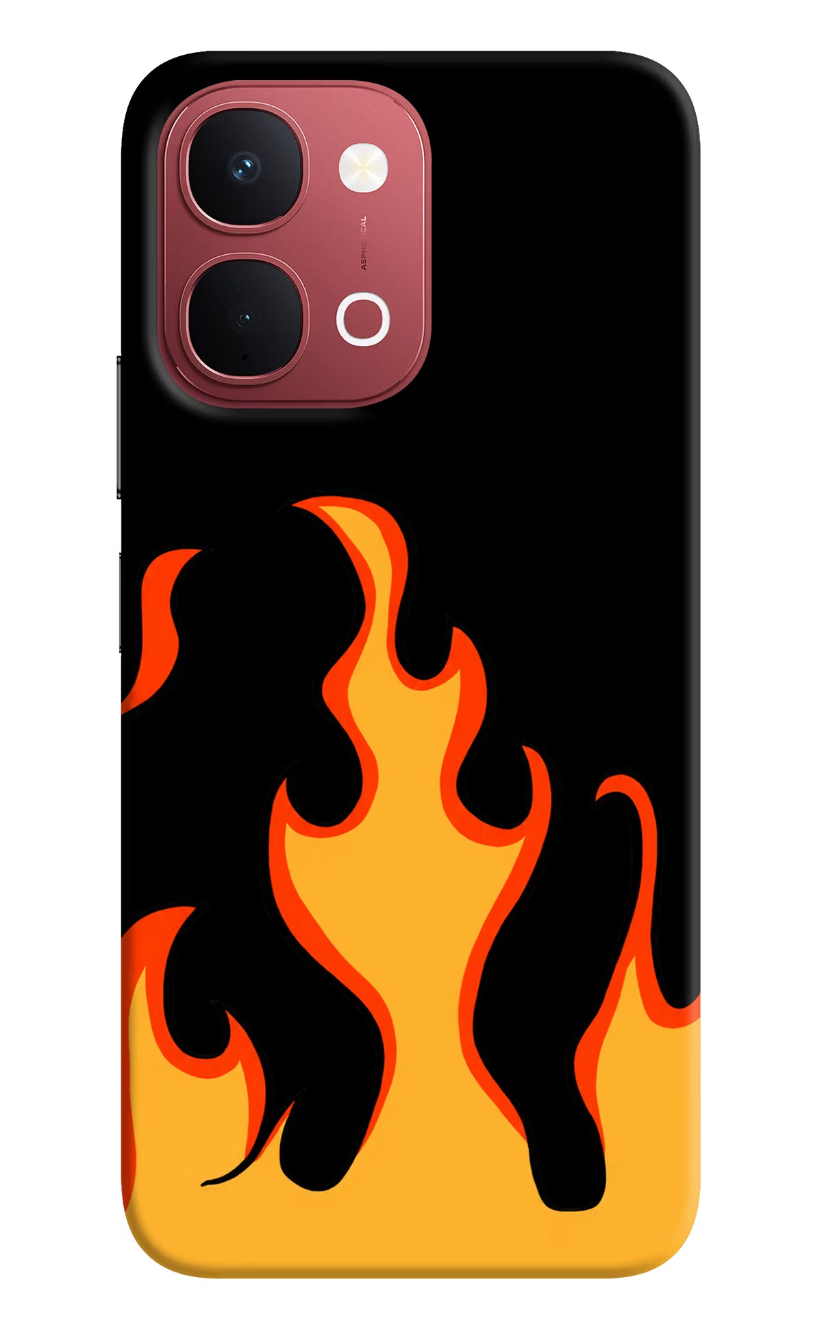 Fired Up – Black Vivo Y51 Pro 5G Back Cover