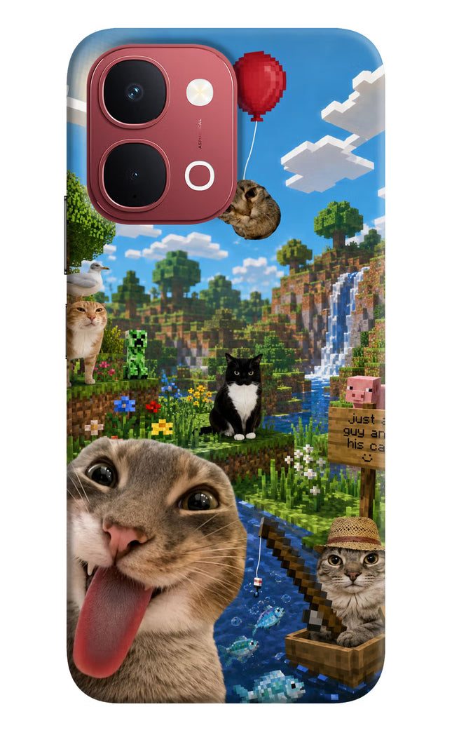 Minecraft Cat Chaos Vivo Y51 Pro 5G Back Cover