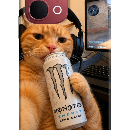 Gamer Cat Energy Vivo Y51 Pro 5G Back Cover