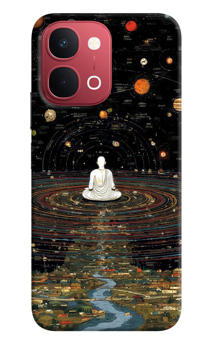 Space Monk Vivo Y51 Pro 5G Back Cover, Hard case