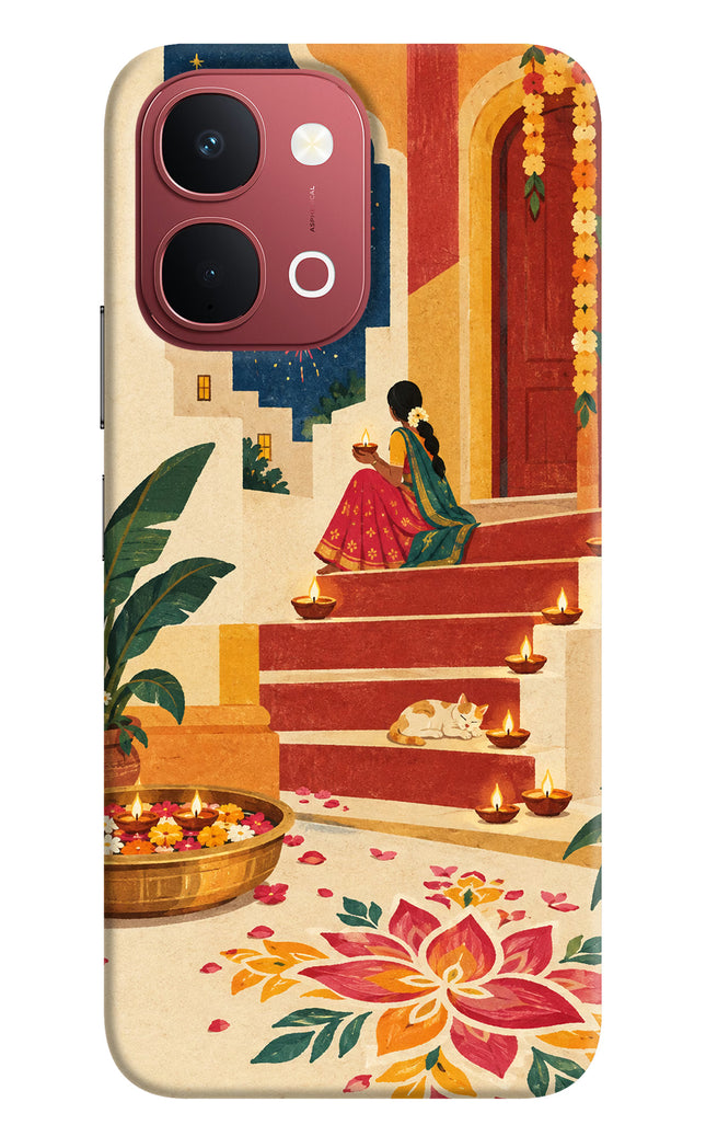 Diwali Rangoli Vivo Y51 Pro 5G Hard Case Back Cover by Casekaro