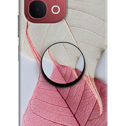 White Pink Leaf Vivo Y51 Pro 5G Pop Case