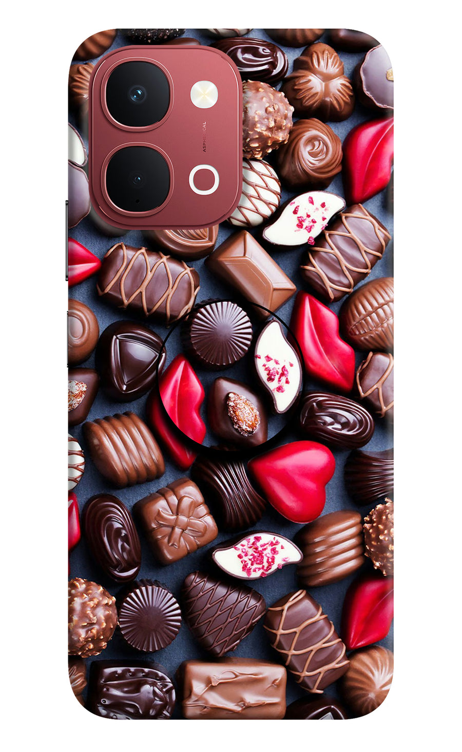 Chocolates Vivo Y51 Pro 5G Pop Case, Hard case