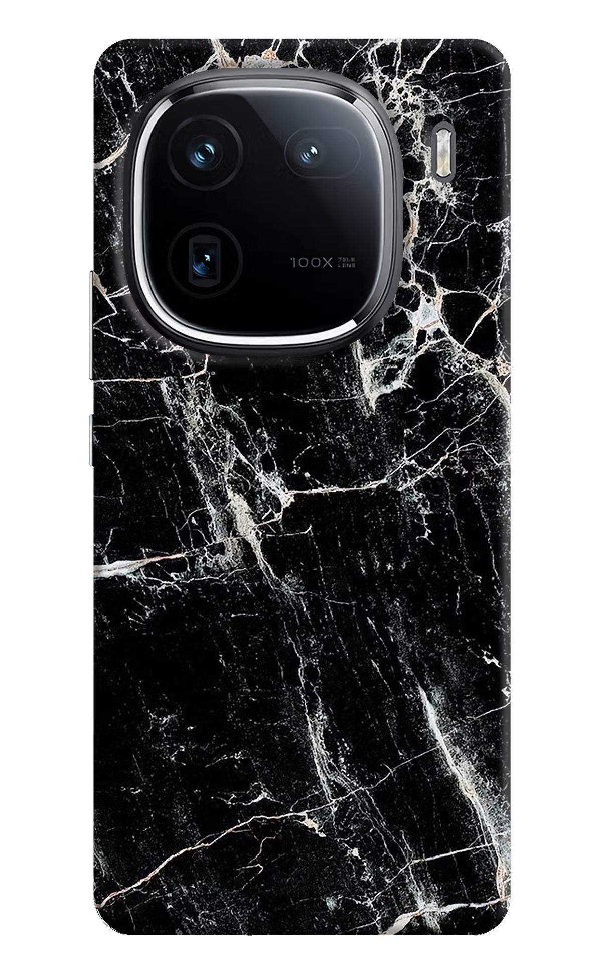 Black Marble Texture iQOO 12 5G Back Cover