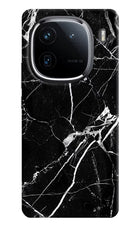 Black Marble Pattern iQOO 12 5G Back Cover