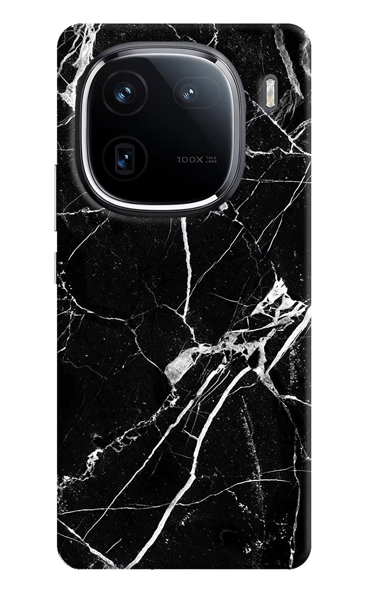 Black Marble Pattern iQOO 12 5G Back Cover