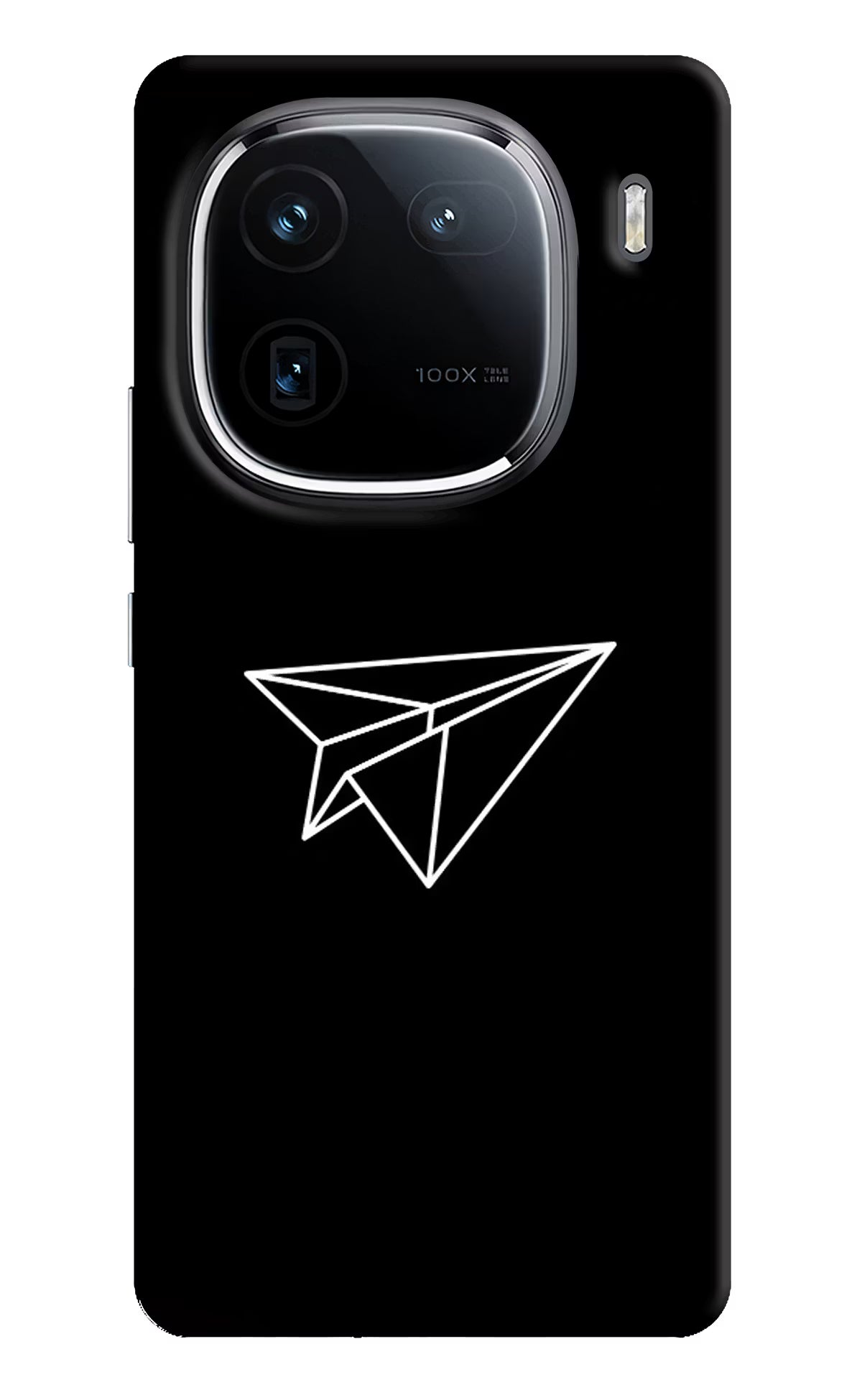 Paper Plane White iQOO 12 5G Back Cover