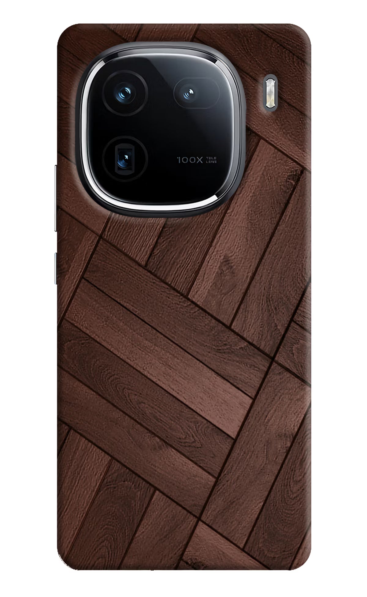 Wooden Texture Design iQOO 12 5G Back Cover