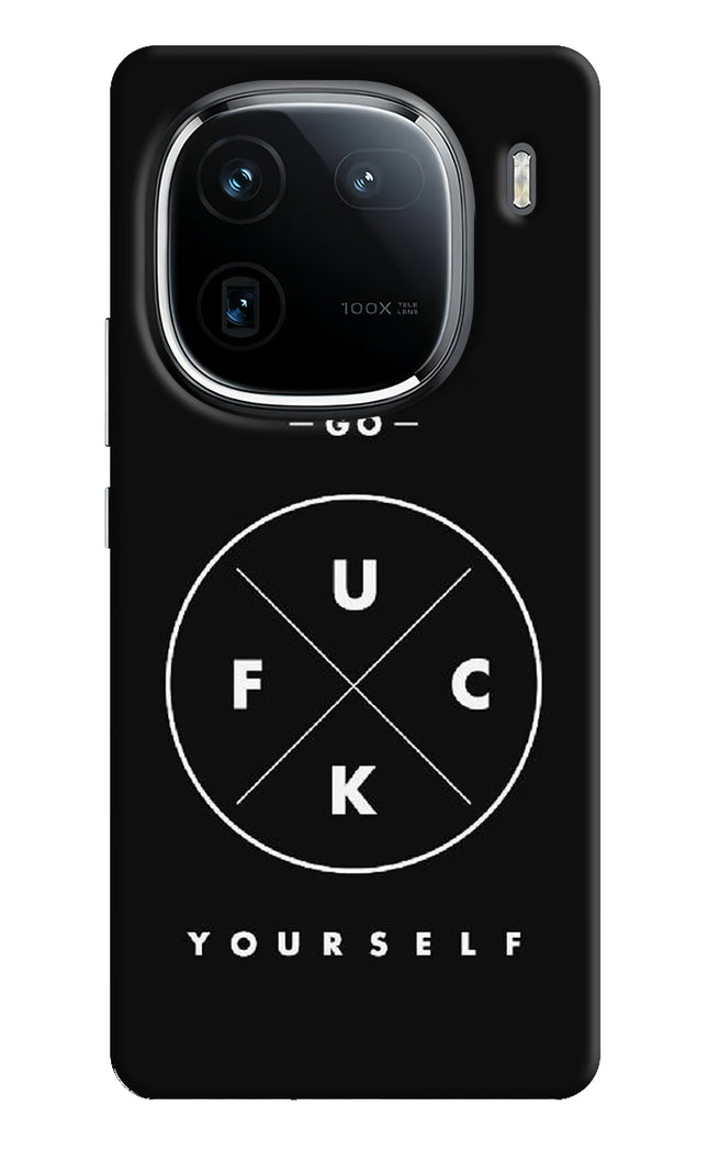 Go Fuck Yourself iQOO 12 5G Hard Case Back Cover by Casekaro