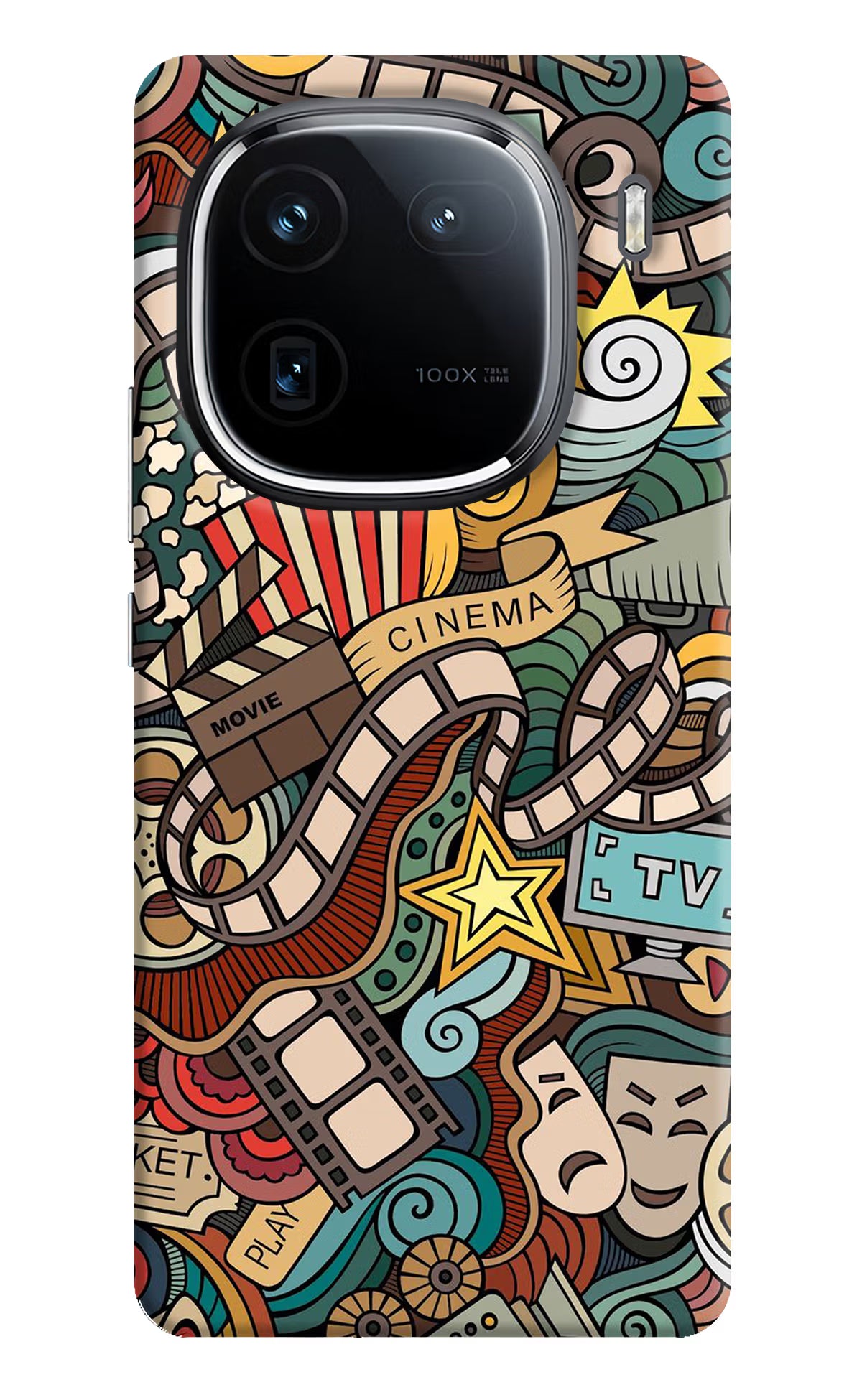 Cinema Abstract iQOO 12 5G Back Cover