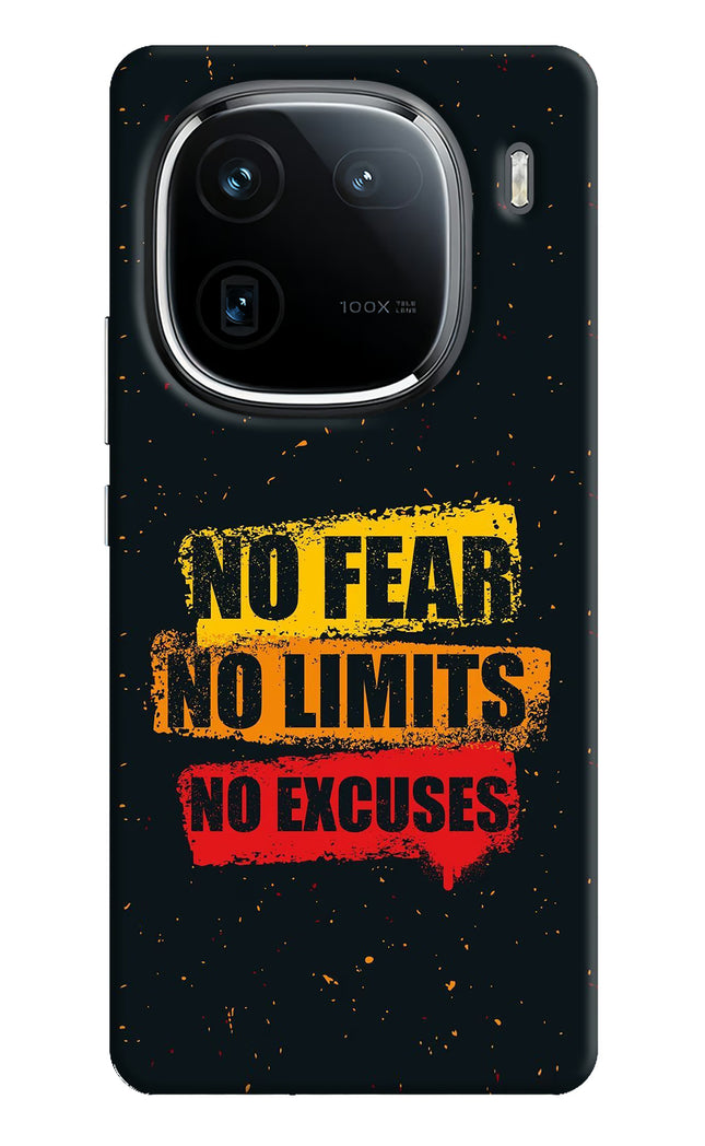 No Fear No Limits No Excuse iQOO 12 5G Hard Case Back Cover by Casekaro