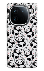 Cute Panda iQOO 12 5G Hard Case Back Cover by Casekaro