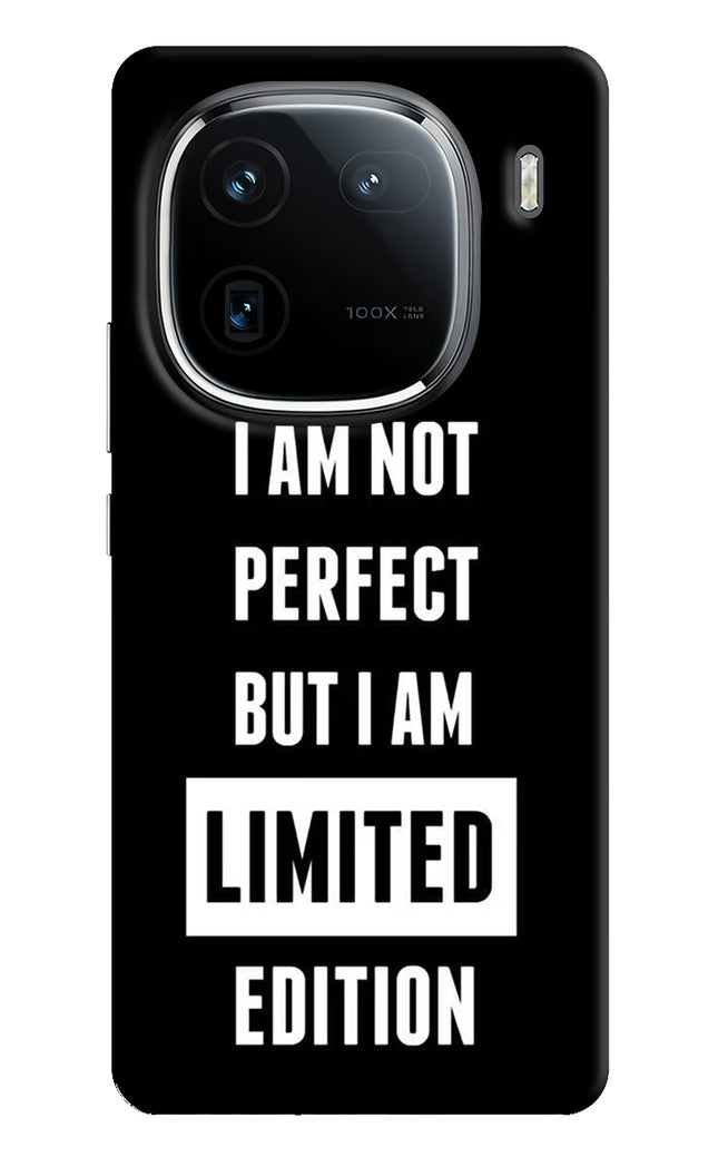 I Am Not Perfect But I Am Limited Edition iQOO 12 5G Hard Case Back Cover by Casekaro