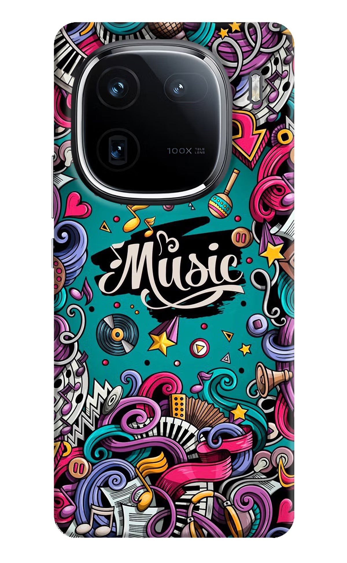 Music Graffiti iQOO 12 5G Back Cover