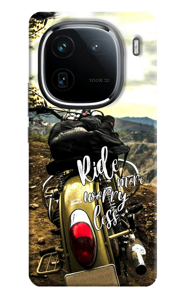 Ride More Worry Less iQOO 12 5G Hard Case Back Cover by Casekaro