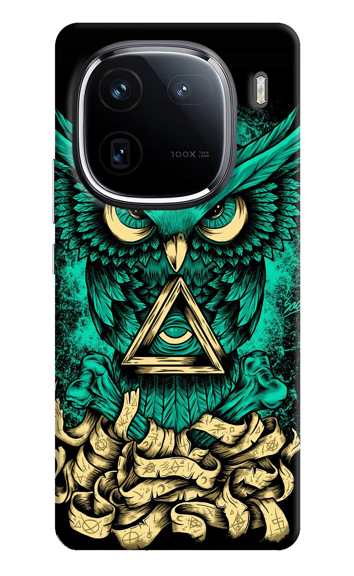 Green Owl iQOO 12 5G Back Cover