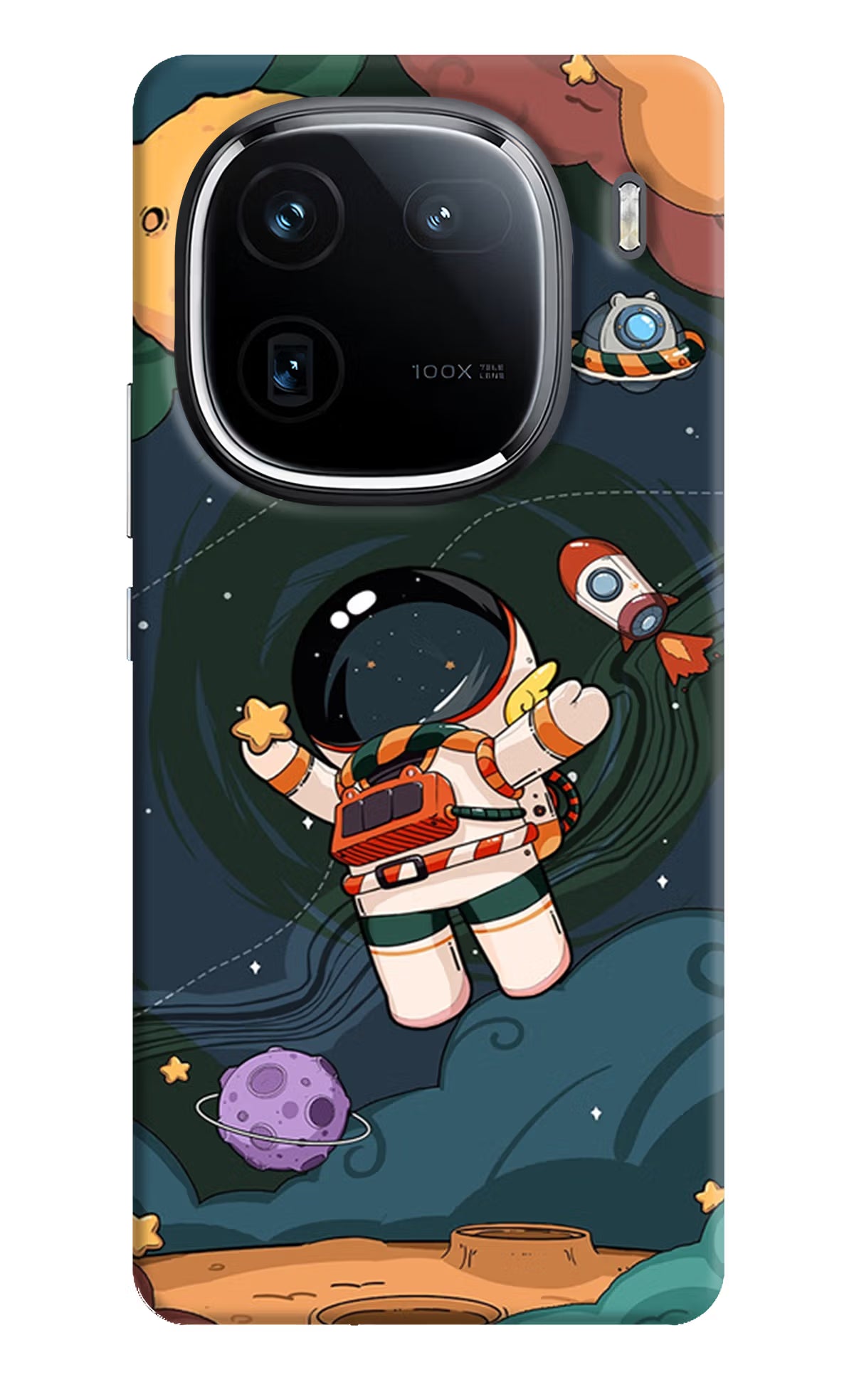 Cartoon Astronaut iQOO 12 5G Back Cover