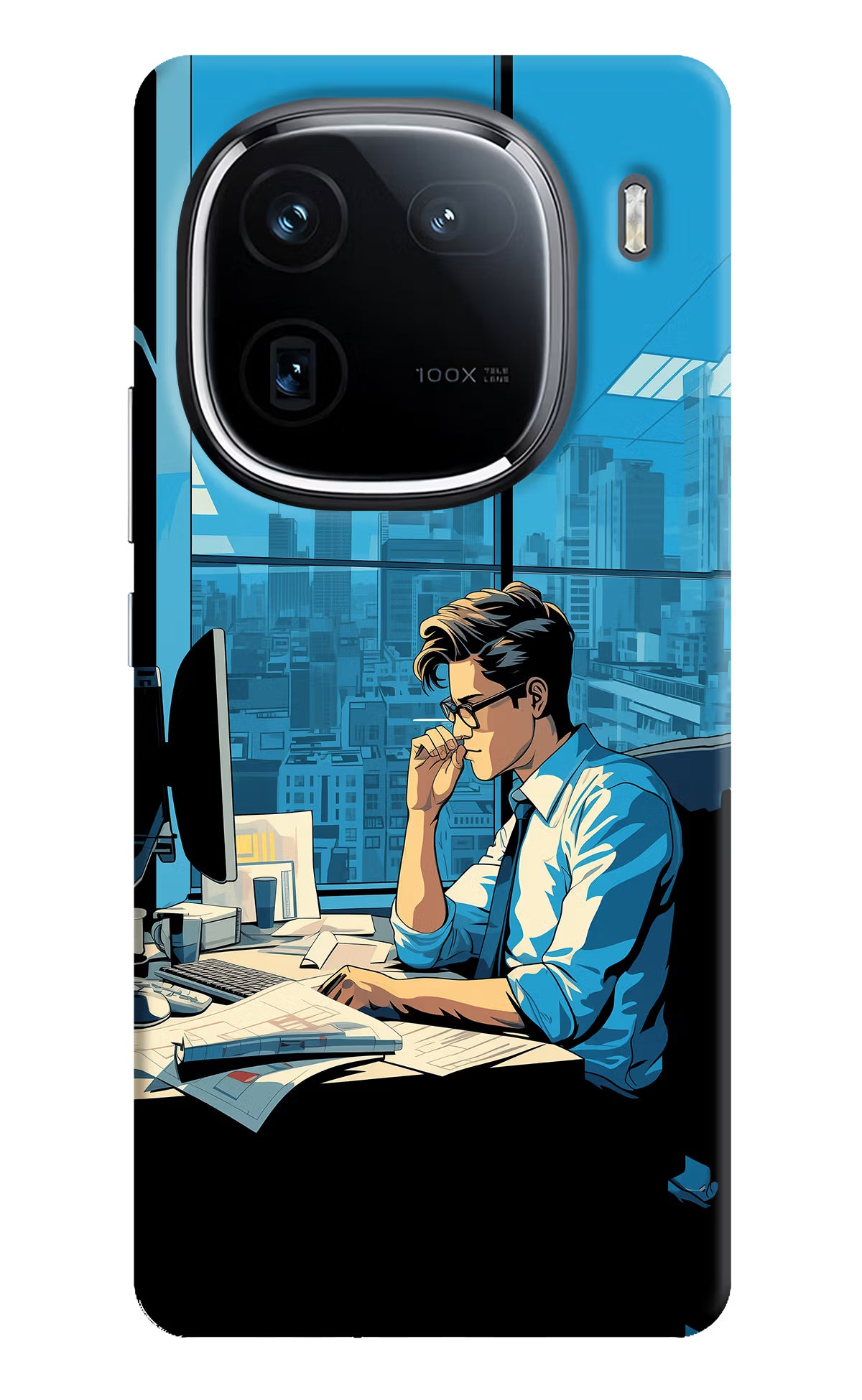Focused Hustler (AI Generated) iQOO 12 5G Back Cover