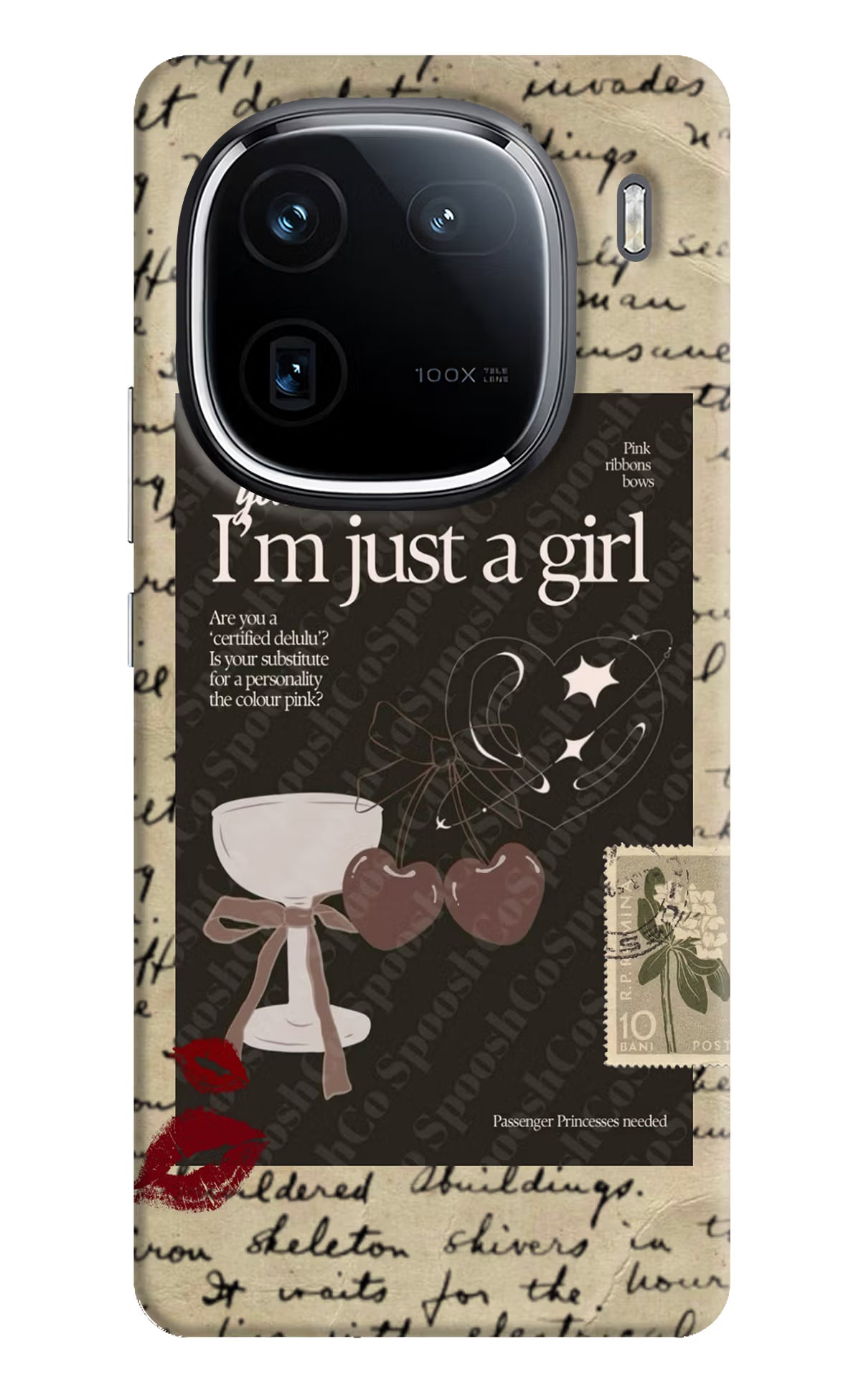 I am just a girl iQOO 12 5G Back Cover