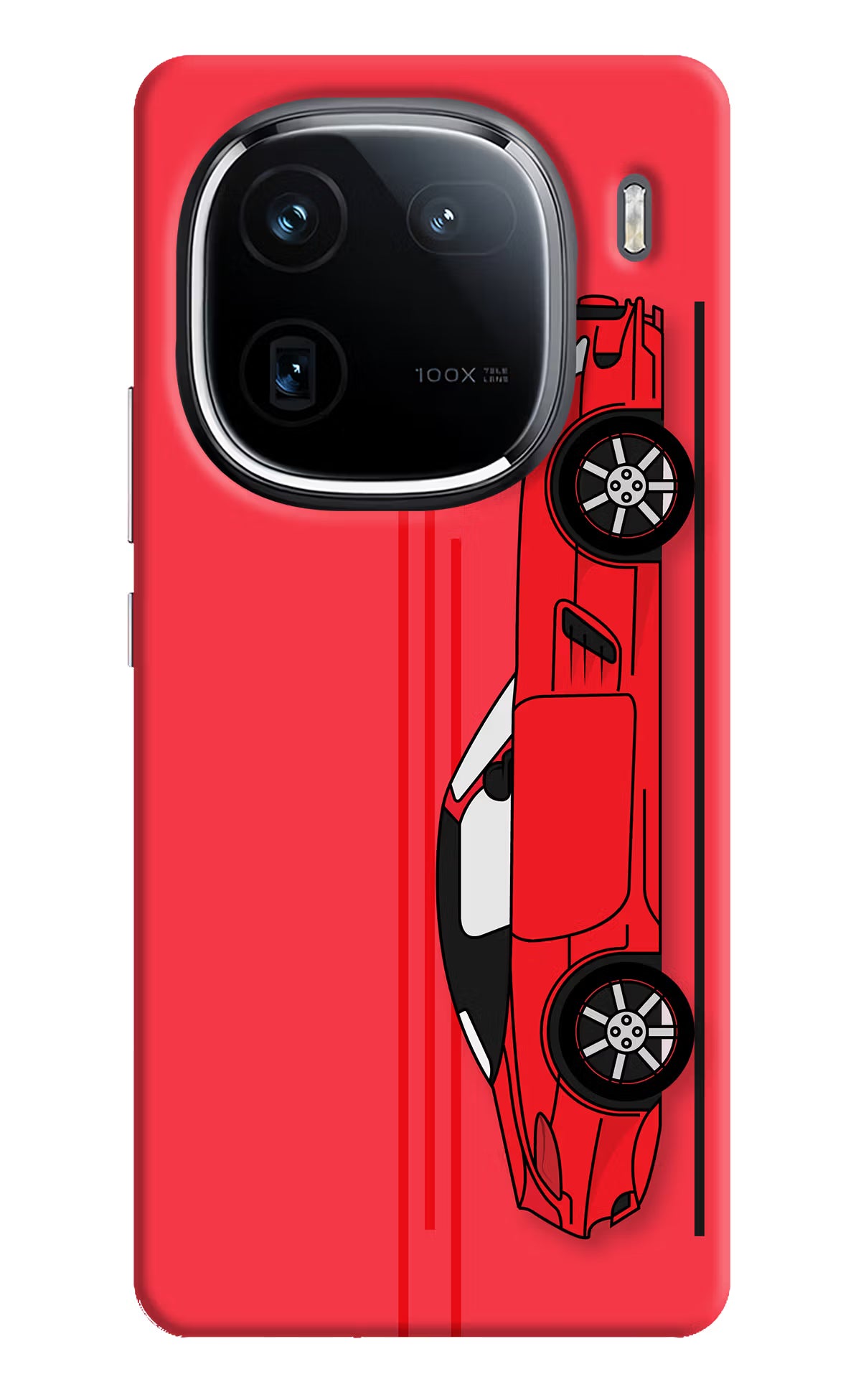 Red Velocity iQOO 12 5G Back Cover