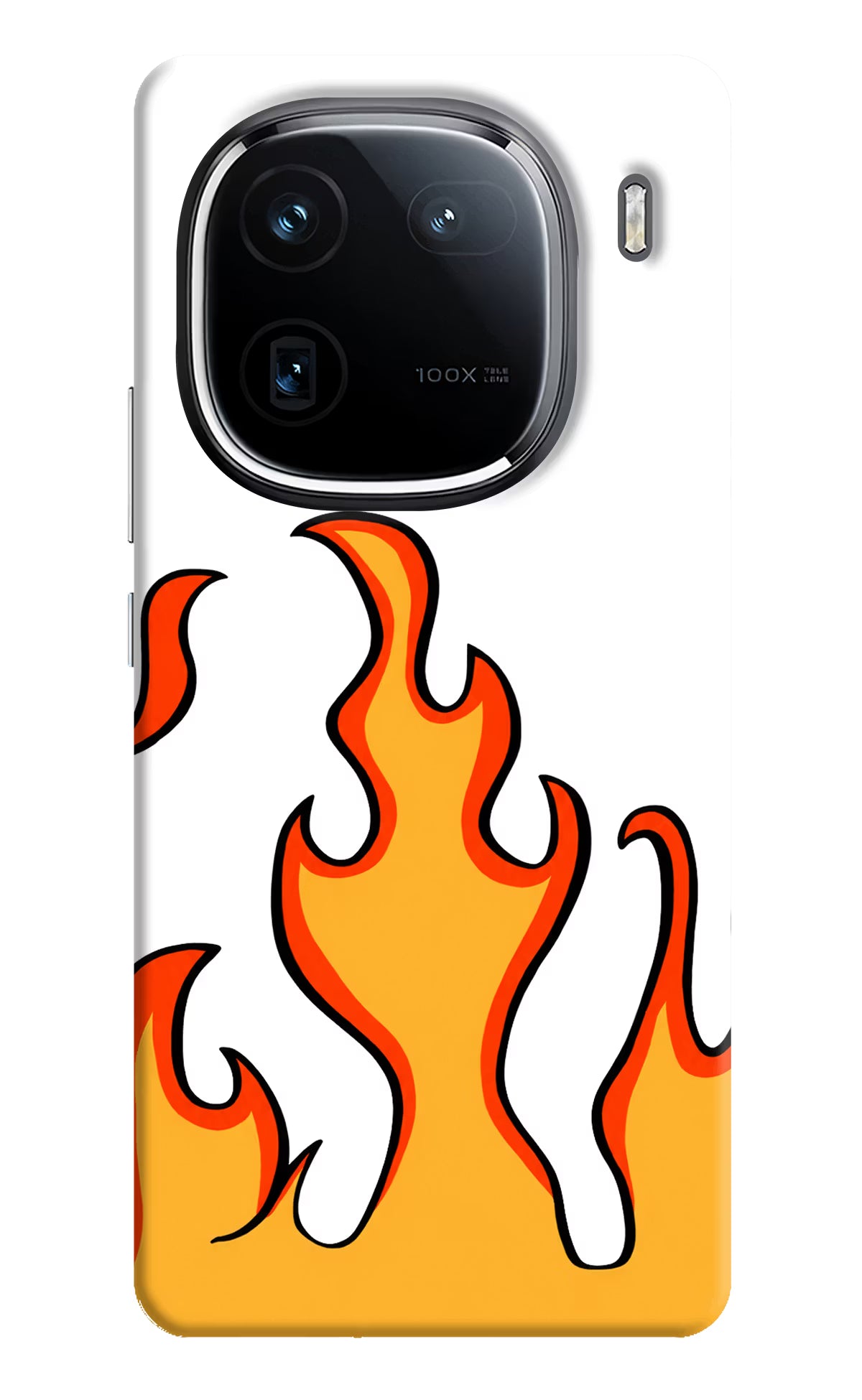 Fired Up – White iQOO 12 5G Back Cover