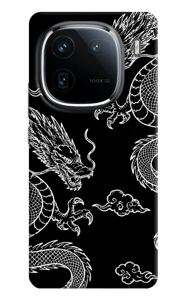 Twin Dragons iQOO 12 5G Hard Case Back Cover by Casekaro