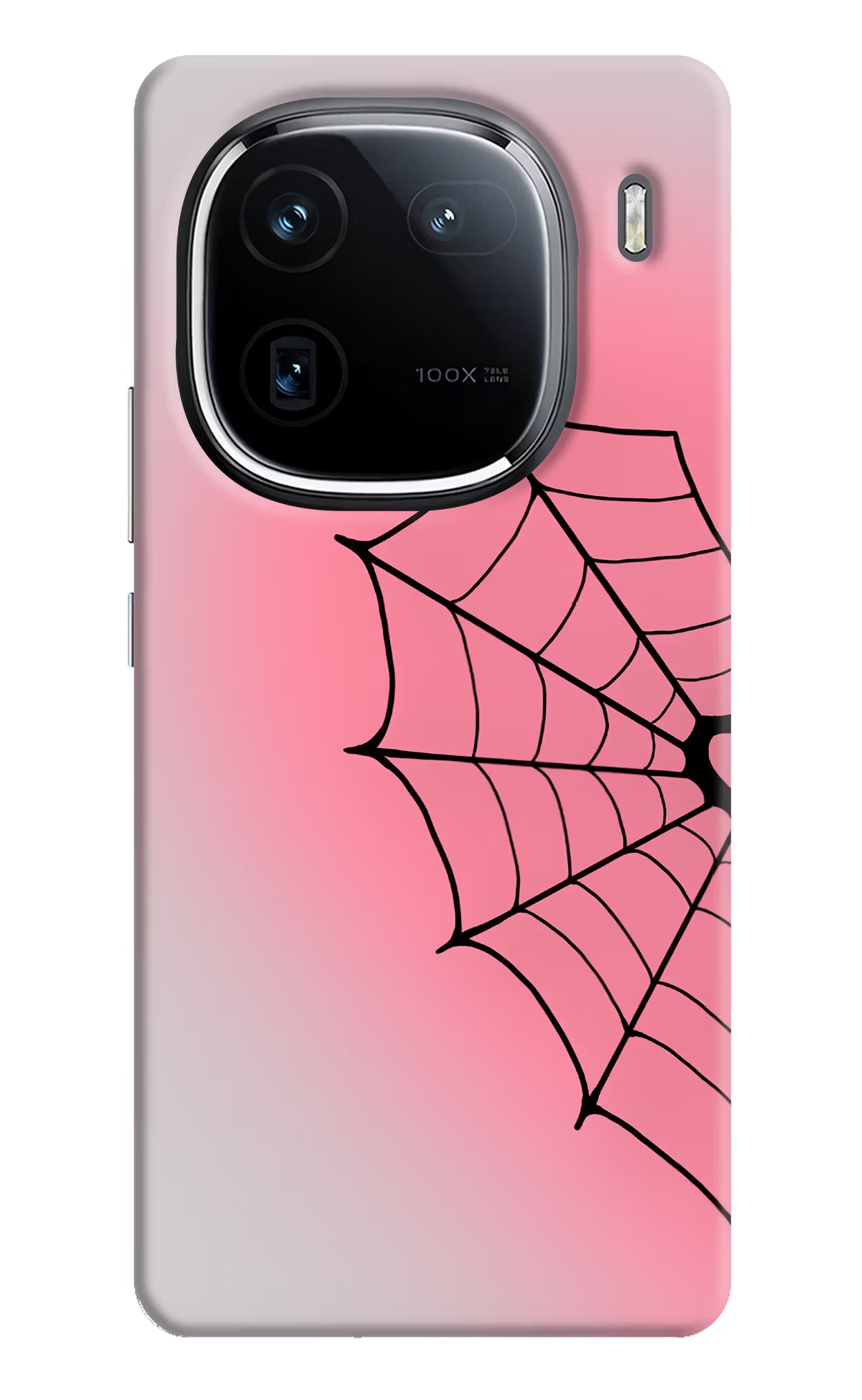 Pink Web iQOO 12 5G Back Cover