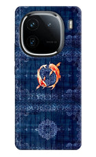 Koi Blue iQOO 12 5G Hard Case Back Cover by Casekaro