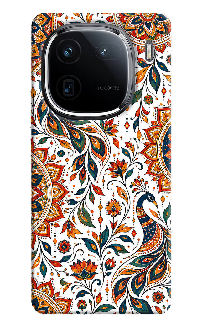 White Mayura iQOO 12 5G Hard Case Back Cover by Casekaro