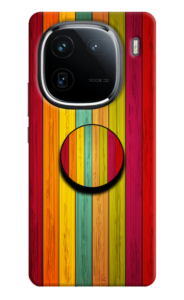 Multicolor Wooden iQOO 12 5G Pop Case by Casekaro