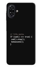 Life Motto Code Samsung A07 5G Back Cover