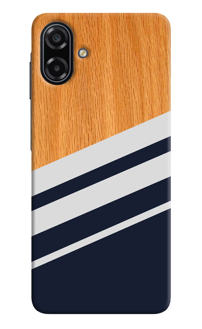 Blue and white wooden Samsung A07 5G Back Cover