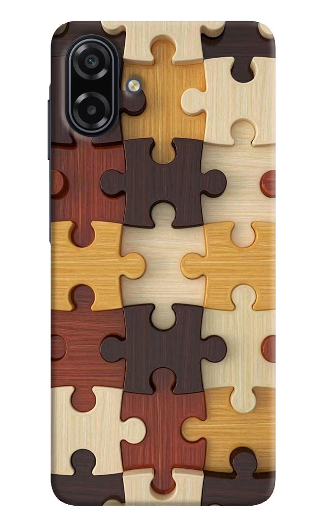 Wooden Puzzle Samsung A07 5G Back Cover