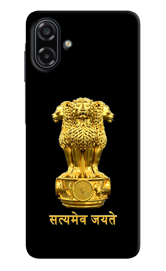 Satyamev Jayate Golden Samsung A07 5G Back Cover