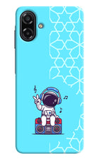 Cute Astronaut Chilling Samsung A07 5G Back Cover