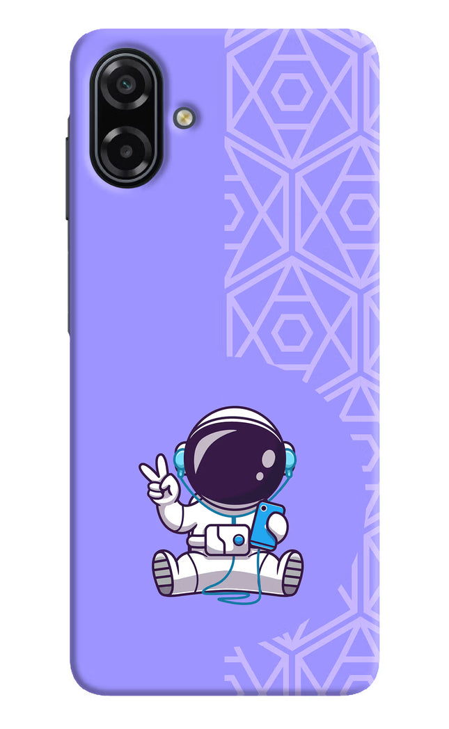 Cute Astronaut Chilling Samsung A07 5G Back Cover