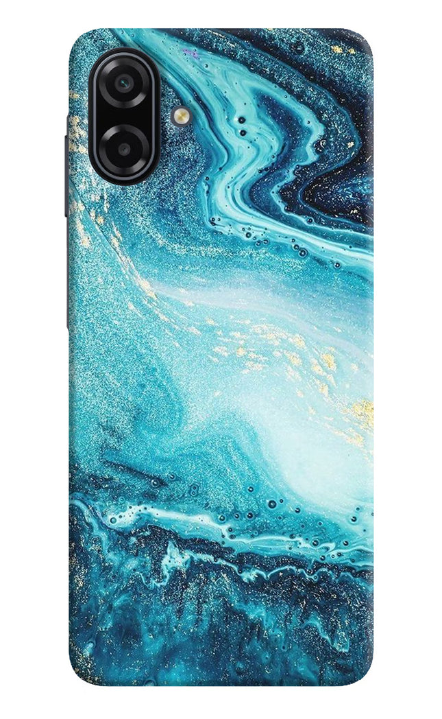 Blue Glitter Marble Samsung A07 5G Back Cover