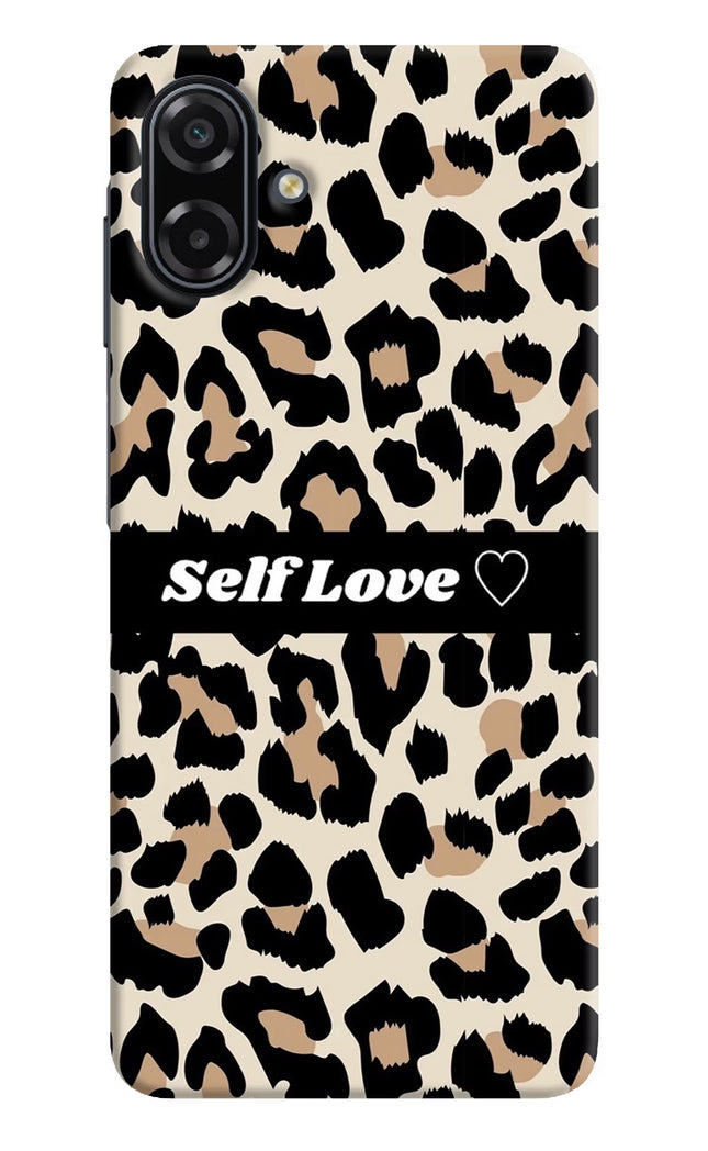 Leopard Print Self Love Samsung A07 5G Back Cover
