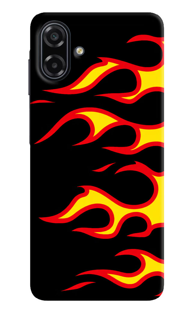Side Sweep Flames Samsung A07 5G Back Cover