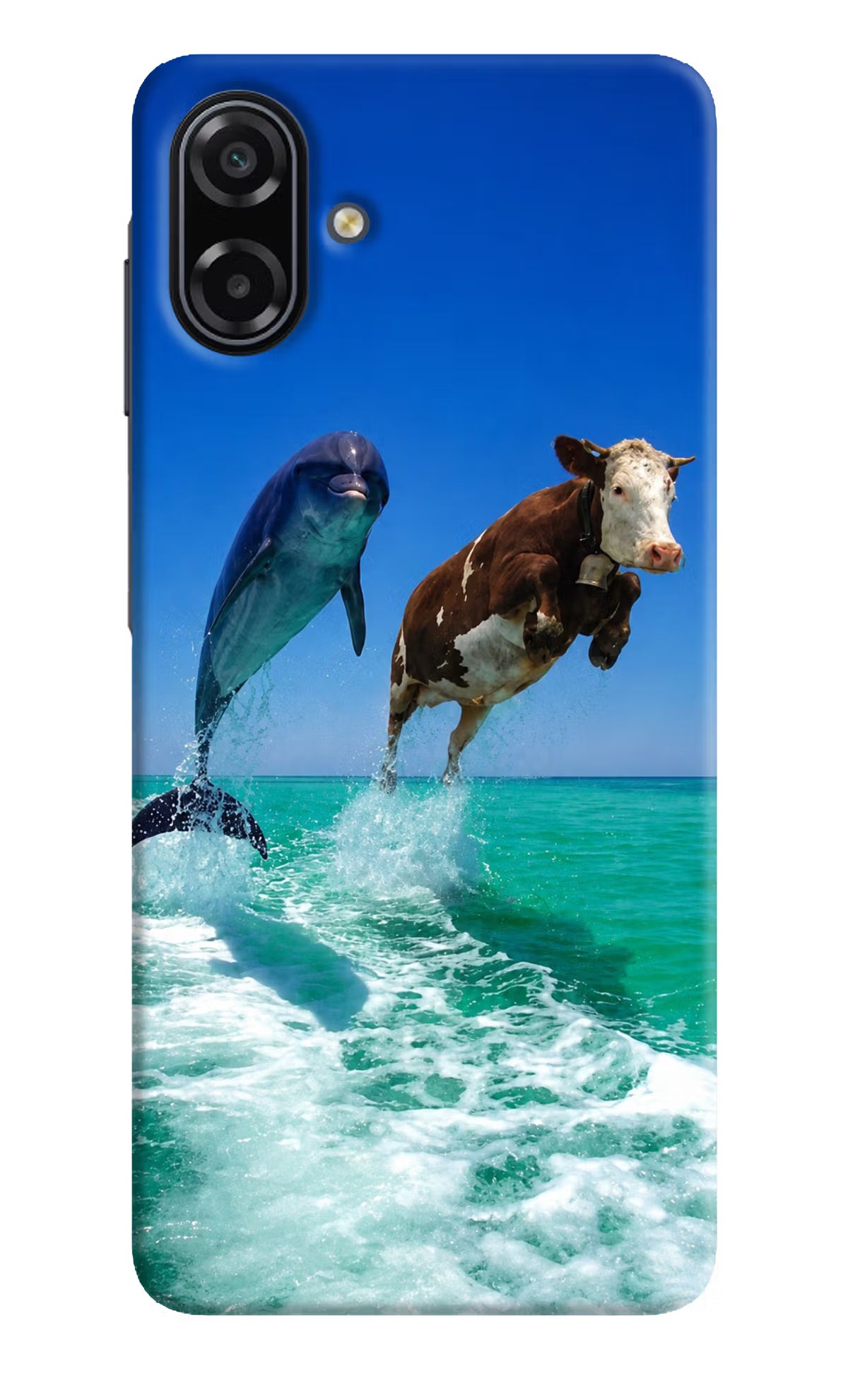 Dolphin vs Cow Samsung A07 5G Back Cover