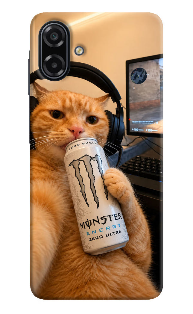 Gamer Cat Energy Samsung A07 5G Back Cover