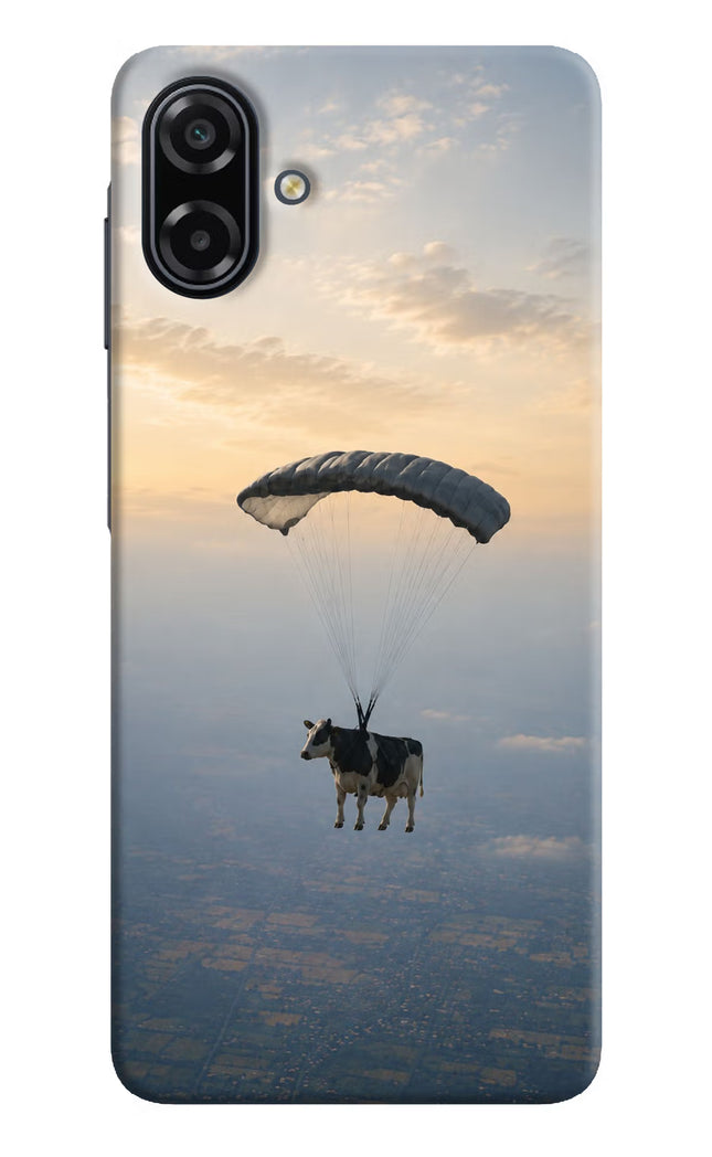 Skydiving Cow Samsung A07 5G Back Cover