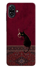 Midnight Cat Samsung A07 5G Hard Case Back Cover by Casekaro