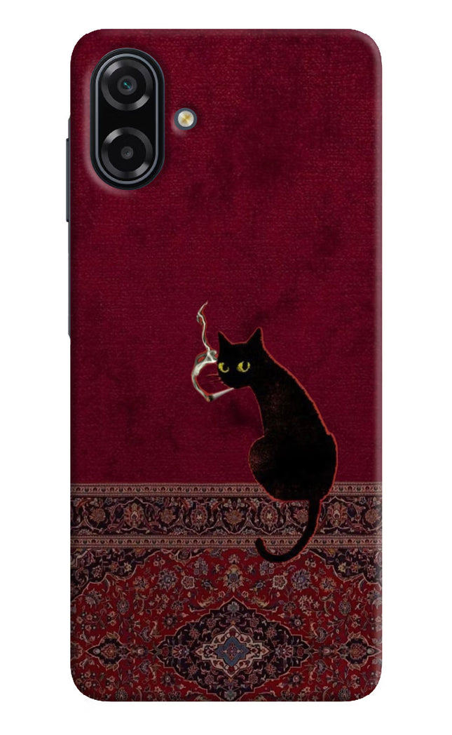 Midnight Cat Samsung A07 5G Hard Case Back Cover by Casekaro