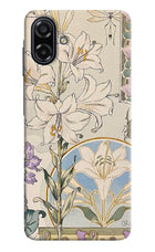 White Lily Samsung A07 5G Hard Case Back Cover by Casekaro