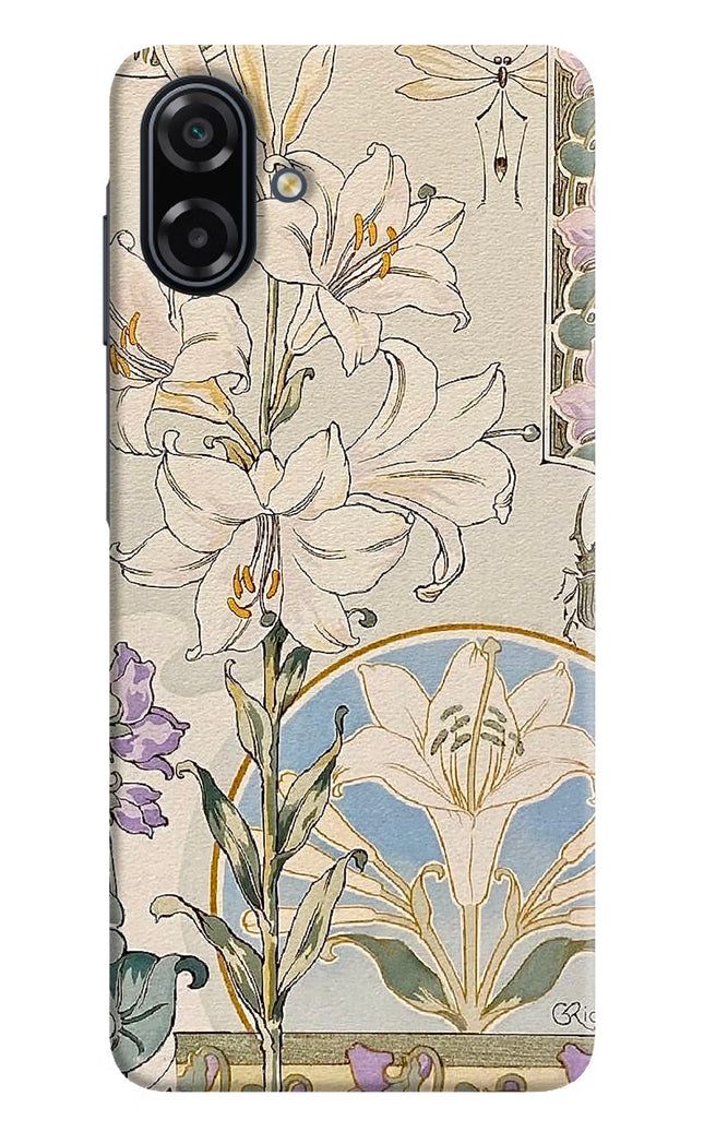 White Lily Samsung A07 5G Hard Case Back Cover by Casekaro