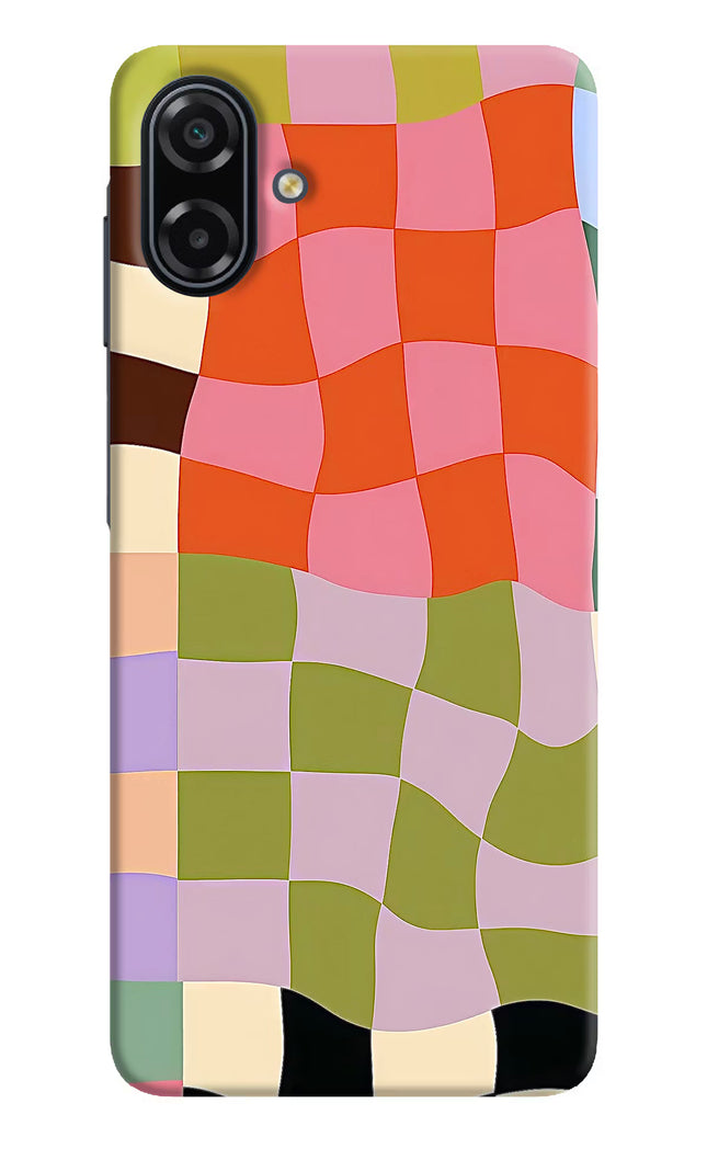 Wavy Grid Samsung A07 5G Hard Case Back Cover by Casekaro