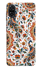 White Mayura Samsung A07 5G Hard Case Back Cover by Casekaro