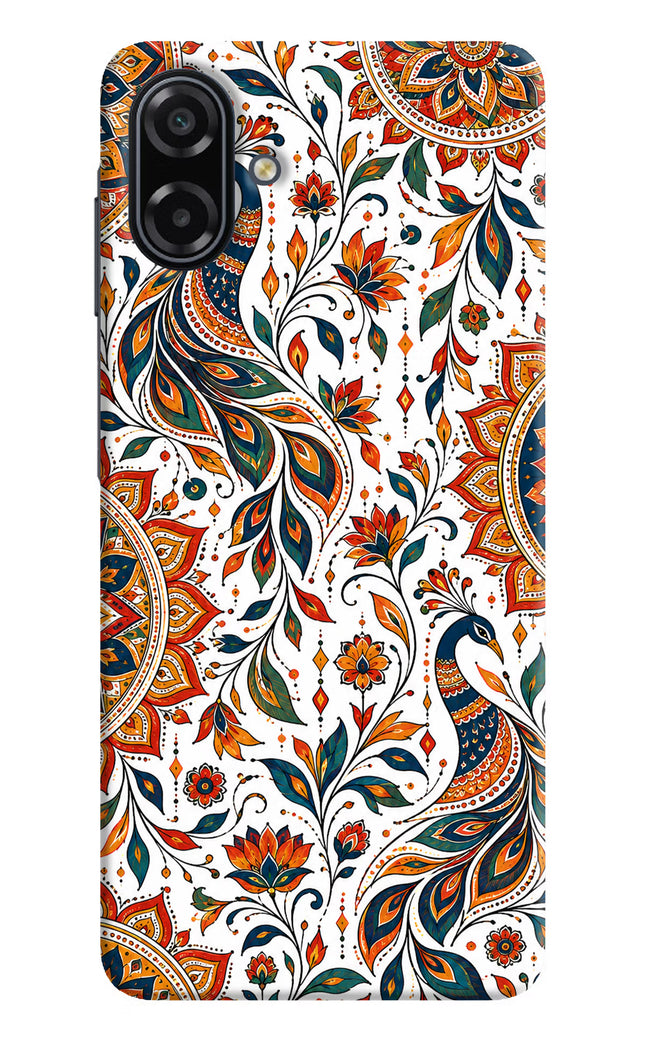 White Mayura Samsung A07 5G Hard Case Back Cover by Casekaro
