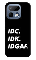 Idc Idk Idgaf Realme 16 Pro 5G Back Cover